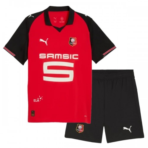 Nogometni Dresovi Stade Rennais Dječji Domaći 2025-26 Kratkih Rukava Nogometni Dresovi Stade Rennais Dječji Domaći 2025-26 Kratkih Rukava